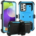 thumbnail image 1 of SOATUTO for Samsung A53 5G Phone Case Full-Body Protective Built-in Screen Protector Kicksand Belt Clip Dustproof Shockproof Armor Protective Cover for Samsung Galaxy A53 6.5" 2022 - Blue, 1 of 6