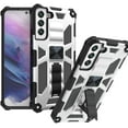 thumbnail image 1 of SOATUTO for Samsung Galaxy S22 6.1 inch Case Heavy Duty Shoftproof Military-Grade Armor Protective Case Cover with Built-in Hidden Kickstand Phone Case for Samsung Galaxy S22 5G - Silver, 1 of 6