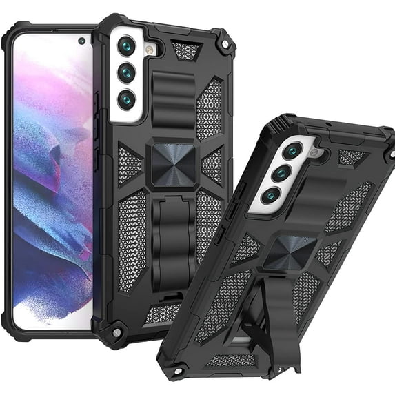 SOATUTO for Samsung Galaxy S22 Plus Case for Samsung S22+ Case Shoftproof Military-Grade Armor Protective Case Built-in Kickstand Heavy Duty Phone Case for Samsung Galaxy S22 Plus 5G 6.6 inch - Black