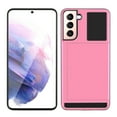 thumbnail image 1 of SOATUTO for Samsung S22 Case, Galaxy S22 Case Credit Card IDs Cash Holder Shell Wallet Case Slide Cover Dual Layer Hard PC Soft TPU Rubber Cover Phone Case for Samsung Galaxy S22 5G 6.1" - Pink, 1 of 6