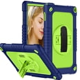 thumbnail image 1 of SOATUTO for Walmart Onn 10.1 Tablet Case 2022 Model: 100071485 Shockproof Kids Friendly Rugged Hybrid Sturdy Armmor Case Built-in Kickstand for Onn 10.1 inch Tablet 2022 Generation 3 - Navy+Green, 1 of 6