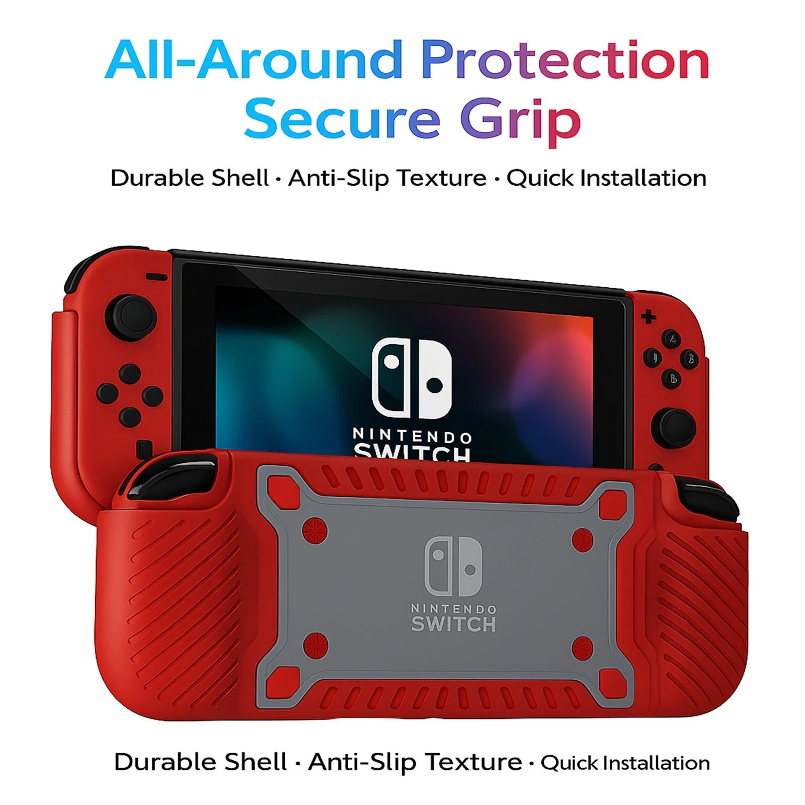 SOATUTO Silicone Case for Nintendo Switch OLED Model 2021, Soft ...