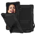 thumbnail image 1 of SOATUTO For T-Mobile Revvl Tab 5G Come With Tempered Glass Screen Protector Film Tablet Case with Kickstand / Shoulder Strap Kids Friendly Shell Fit for T-Mobile Revvl 10.36 inch - Black+Black/1 Pcs, 1 of 6