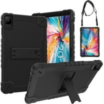 SOATUTO for TCL TAB 10 NXTPAPER 5G 10.4 Inch Tablet Case, Heavy Duty Protective Case Cover with Kickstand for TCL TAB 10 NXTPAPER 5G 10.4 Inch Model 9199S Tablet (Black/Black)
