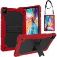 thumbnail image 1 of SOATUTO for TCL TAB 10 NXTPAPER 5G 10.4 Inch Tablet Case, Heavy Duty Protective Case Cover with Kickstand for TCL TAB 10 NXTPAPER 5G 10.4 Inch Model 9199S Tablet (Red/Black), 1 of 8