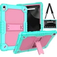 thumbnail image 1 of SOATUTO Tablet Case for onn. 12.1" Tablet Pro (2024 Model) Heavy Duty Protective Cover with Kickstand Built in Shoulder Strap Friendly Case for ONN 12.1" Tablet Pro Model 100146663 (Green/Pink), 1 of 8