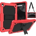 thumbnail image 1 of SOATUTO Tablet Case for onn. 12.1" Tablet Pro (2024 Model) Heavy Duty Protective Cover with Kickstand Built in Shoulder Strap Friendly Case for ONN 12.1" Tablet Pro Model 100146663 (Red/Black), 1 of 8