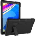 thumbnail image 1 of SOATUTO for VANKYO MatrixPad S20 Case Hybrid Three Layer Shockproof Armor Rugged Hard Back Cover Built in Kickstand for Hytab Plus 10WB2/Duoduogo/Facetel Q3 Pro/Toscido Tab P20 P101 10" - Black+Black, 1 of 7