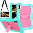 thumbnail image 1 of SOATUTO for for Vortex BTAB10/Vortex CMG101 10.1 inch Tablet Case Hybrid ShockProof Kids Friendly with Stand Cover for Vortex BTAB 10/Vortex CMG101 10.1 inch Tablet (Green/Pink), 1 of 6