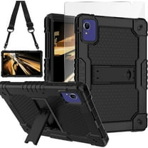 SOATUTO for Vortex T10M /Vortex T10 Tablet Case Hybrid ShockProof Kids Friendly with Stand Cover with Screen protector for Vortex T10M/ Vortex T10M Pro Plus 10.1" Tablets (Black/Black/1 PC)