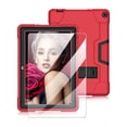 thumbnail image 1 of SOATUTO For Walmart Onn 10.1 Pro Tablet Case With 9H HD Clear Screen Protector / Onn 10.1 Pro Case Shockproof Rugged Soft Silcone Protective For Walmart Onn 10.1 inch Pro 100003562 - Red+Black/1 Pcs, 1 of 8