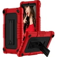 thumbnail image 1 of SOATUTO for Walmart Onn 7 Gen 3 2022 Model Tablet Case Shockproof Kids Friendly Rugged Hybrid Protective Case Built-in Hand Free Kickstand for Walmart Onn 7 7 inch Gen 3 Model 100071481 - Red+Black, 1 of 6