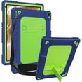 thumbnail image 1 of SOATUTO for YQSAVIOR Tab CP10 10.1" / Coopers Tab CP10 10.1 inch Heavy Duty Case Built in Shoulder Strap Kickstand Soft Silicone Hard Back Hybrid Armor Protective for Hottablet Hot CP10 - Navy+Green, 1 of 4
