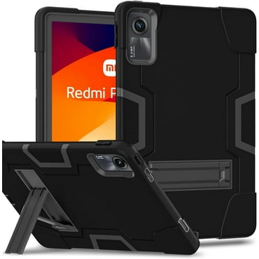 SOATUTO case for Xiaomi Redmi Pad SE 11" Released 2023 Kids Case, Shockproof Protective Case,Handle Stand Heavy Duty Tablet Cover for Xiaomi Redmi Pad SE 11" (Black/Black)