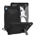 thumbnail image 1 of SOATUTO For iPad (A16) 11th 2025/10th Generation 2022 Shockproof Case Built in Shoulder Strap Kickstand Come With Screen Protector for iPad (A16) 11th 2025/10th Generation 2022 - Black+Black/2 Pcs, 1 of 2