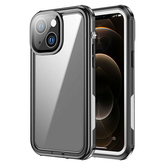 SOATUTO For iPhone 13 Waterproof Case ,iPhone 13 Pro Waterproof Case Built-in Screen Protector IP68 Underwater Sealed Full Body Shockproof Case for Apple iPhone 13 / iPhone 13 Pro 6.1 - Black