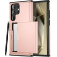 thumbnail image 1 of SOATUTO&nbsp; for Samsung Galaxy S24 S24 Plus S24 ULTRA Case with Card Holder, Dual Layer Heavy Duty Protective Shockproof Hidden Card Slot Slim Wallet Case for Samsung Galaxy S24 Plus, Rose Gold, 1 of 8