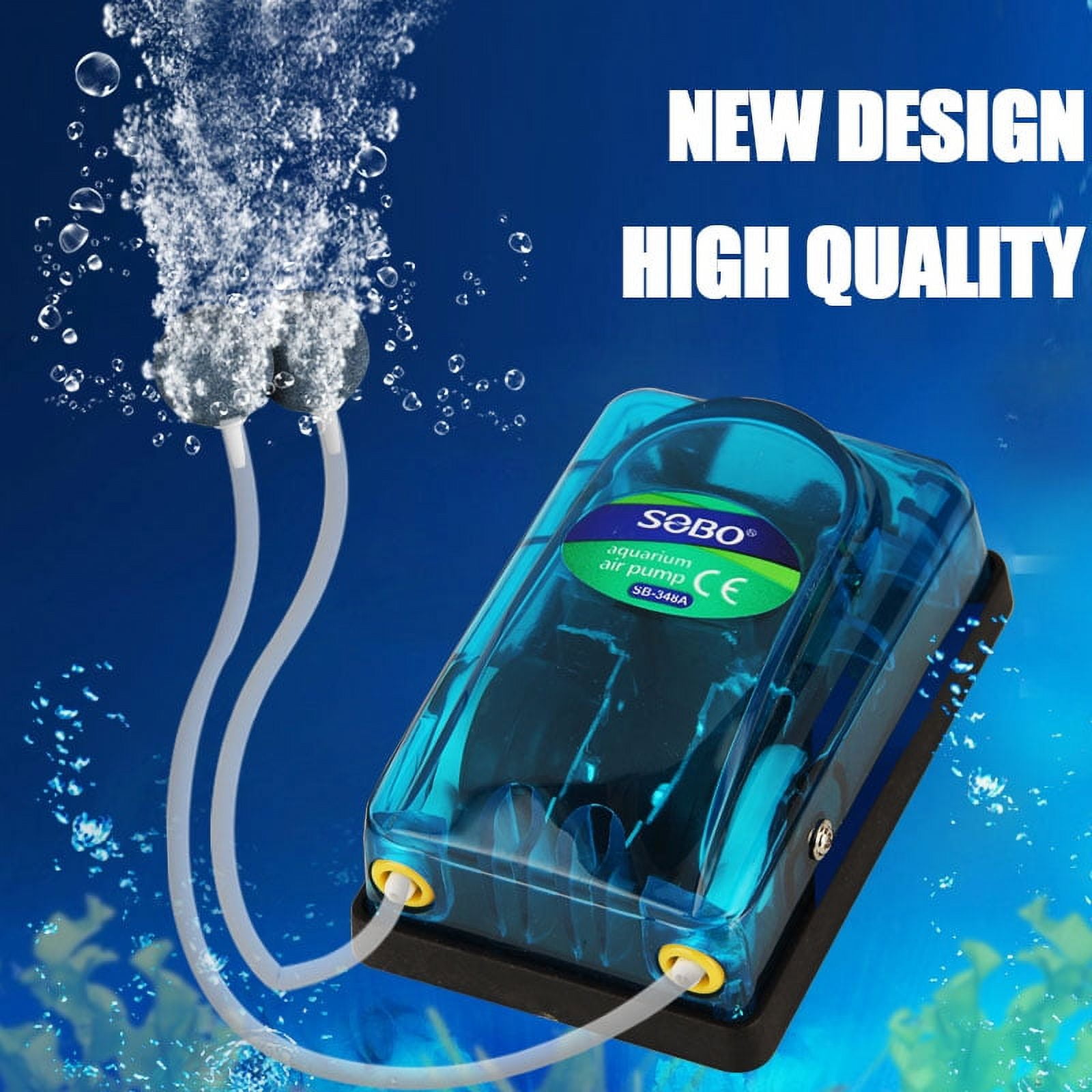 SOBO Aquarium Air Pump Air Compressor For Aquarium Silent Quiet Air
