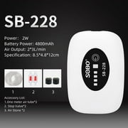 SOBO Aquarium Fish Tank Oxygen Air Pump Compressor Charging Silent USB with Battery Portable Fishing Oxygenator 6000mA Outdoor
