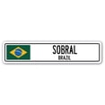 thumbnail image 1 of SOBRAL BRAZIL Street Sign Brazilian flag city country road wall gift, 1 of 5