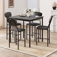 thumbnail image 1 of SOBREMESA Compact 4-Piece Dining Set: Modern Table & PU Leather Chairs for Small Spaces, 1 of 9