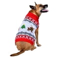 thumbnail image 1 of SOCAL LOOK Dog Christmas Sweater Acrylic Ugly Xmas Jumper with Leash Hole, Turtleneck Pet Outfit L, 1 of 10