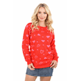 thumbnail image 1 of SOCAL LOOK Women Valentine Heart Sweater - Cute Casual Acrylic Pullover, Perfect for Valentine's Day, 1 of 5