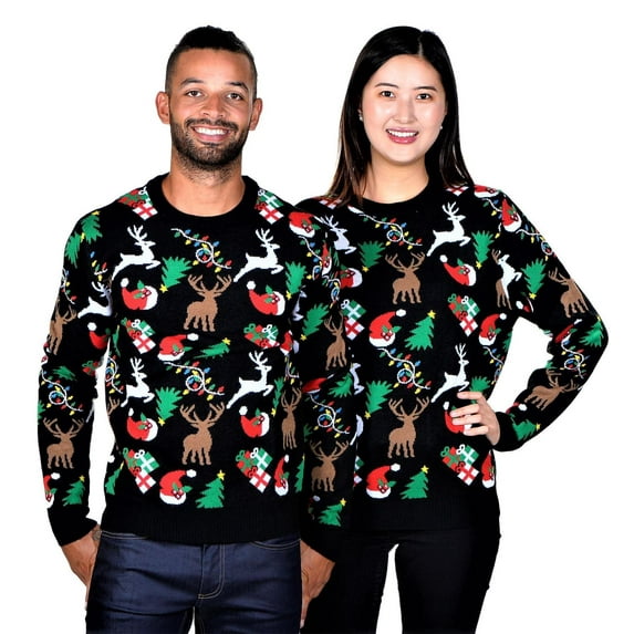 SOCAL LOOK Youth Ugly Christmas Sweater-Cute Holiday Pullover for Teens Big Boys & Girls 13/14 Years