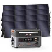 SOCAL PowerMax 3600 PE 3600W Portable Power Station with 4x400W Solar Panels, 2016Wh LiFePO4 Battery, 90-Minute Charging, 8ms EPS & Smart App