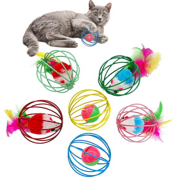 SOCATER Cat Bell Balls 6 Packs