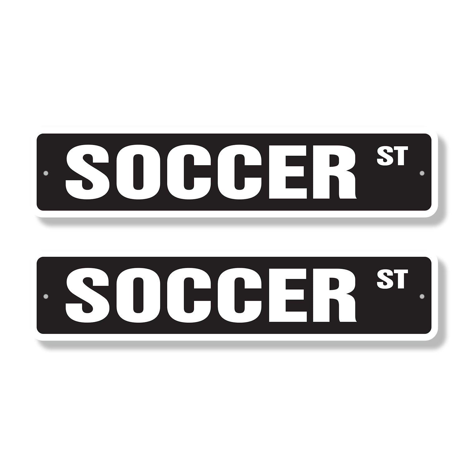 SOCCER Classic Street Sign (2 Pack) soccer team player ball signs Road ...