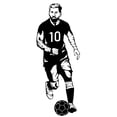thumbnail image 1 of SOCCER - Removable Home Living Room Art Silhouette Decoration Football Superstar Design Vinyl Wall Decal - Adhesive Kids Teens Bedroom Famous Soccer Player Wall Sticker 12" x 30", 1 of 3
