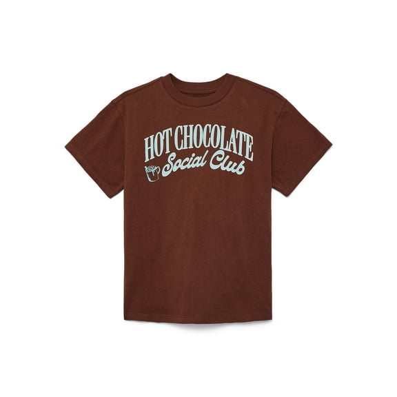 Weekend Academy Girls Short Sleeve Boxy Graphic T-Shirt, Sizes 4-18