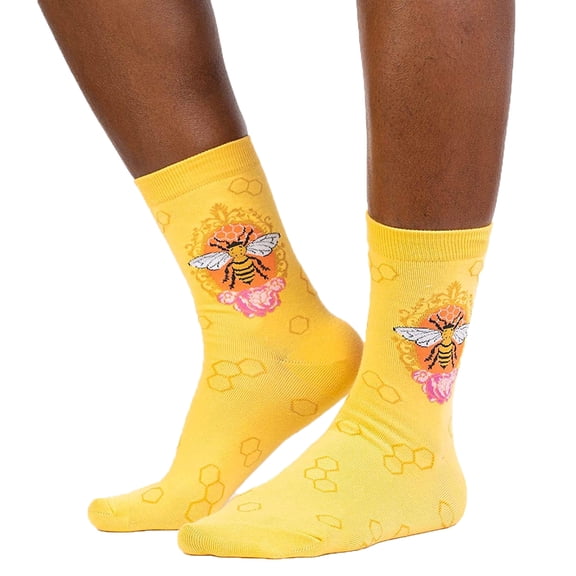 SOCK it to me Women's Crew Socks (w0254),Queen Bee
