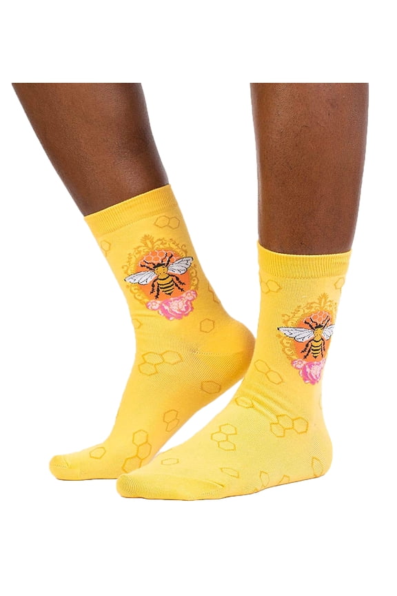 Women's Crew Socks (w0254),Queen Bee