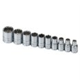 thumbnail image 1 of SOCKET SET 1/4IN. DRIVE 10 PC SAE STD 12 POINT, 1 of 3