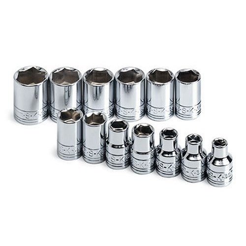 SK Hand Tool 13 13-Piece 3/8 in. Drive 6-Point Standard Metric Socket Set