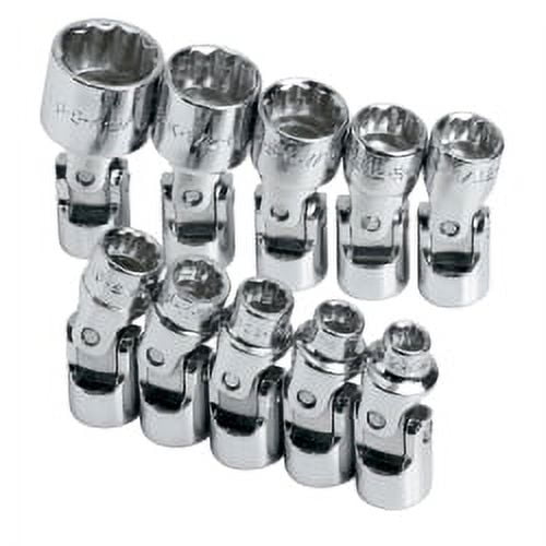 SOCKET SET FLEX 1/4IN. DRIVE 10PC SAE STD 12 POINT