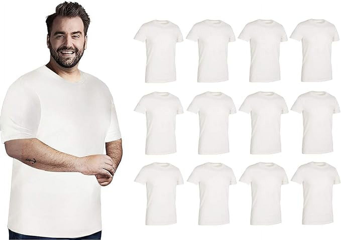 mens 5x white t shirt