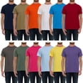 thumbnail image 1 of SOCKS'NBULK 12 Pack Mens Cotton Crew Neck Short Sleeve T-Shirts Mix Colors Bulk (Medium), 1 of 6