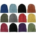 thumbnail image 1 of SOCKS'NBULK 12 Pack of Unisex Winter Beanie Hats Colorful Bulk, Wholesale Winter Hat Beanies, 1 of 6