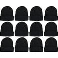 thumbnail image 1 of SOCKS'NBULK 12 Pack of Winter Beanie Hats Bulk for Men Women Kids, Wholesale Winter Hat Beanies, 1 of 6