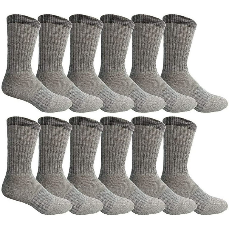 SOCKS NBULK 12 Pairs Merino Wool Thermal Boot Socks Womens Hiking Winter Sock 12pairs Gray