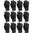 thumbnail image 1 of SOCKS'NBULK 12 Pairs Women's Winter Gloves, Magic Stretch, Purple Red and Navy Blue, Soft, Bulk (Solid Assorted - B, 12 PACK), 1 of 6