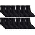 thumbnail image 1 of SOCKS'NBULK 12 Pairs Womens Loose Fit Non-Binding Soft Cotton Diabetic Ankle Socks, Bulk Value Pack Women (9-11), 1 of 4