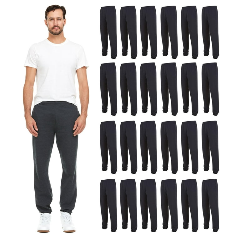 SOCKS NBULK 24 Pack Adult Joggers Pants Gray Color Joggers Bulk Sweatpants Wholesale for Donations Homeless Walmart