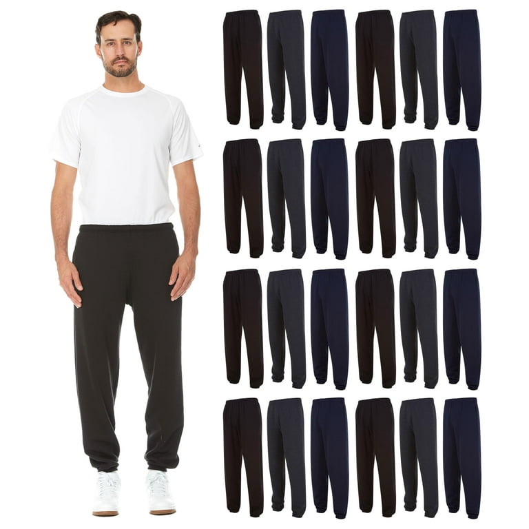 SOCKS'NBULK 24 Pack Adult Joggers Pants, Mixed Assortment Colorful Jogger  Bulk Sweatpants Wholesale for Donations, Homeless