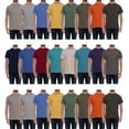 thumbnail image 1 of SOCKS'NBULK 24 Pack Mens Cotton Short Sleeve Lightweight T-Shirts, Bulk Crew Tees for Guys, Mixed Bright Colors Bulk Pack (2X-Large) Assorted, 1 of 7