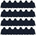 thumbnail image 1 of SOCKS'NBULK 24 Pack Wholesale Hoodie Sweatshirts, Men Womens Unisex Hoodies Cotton Blend, MIXED ASSORTED SIZES Bulk Adults Sweatshirt, Homeless Donation (24 Pack, NAVY), 1 of 7