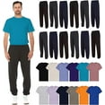 thumbnail image 1 of SOCKS'NBULK 24 Pack of 12 Mens Jogger Pants and 12 Assorted T-Shirts, Bulk Wholesale Popular Donation Charities Events, 1 of 7